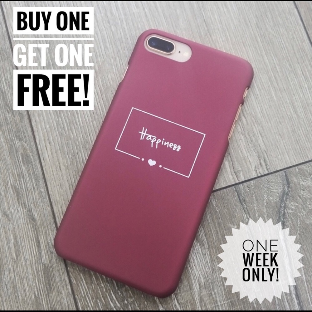 Iphone 7 / 8 Plus HAPPINESS  hard case